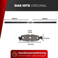 HITX Gummibänder rot 1,0 mm 10 Stück Over the...