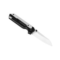 Kizer Hyper Button Lock S35VN Stahl Silver Black Schwarz...