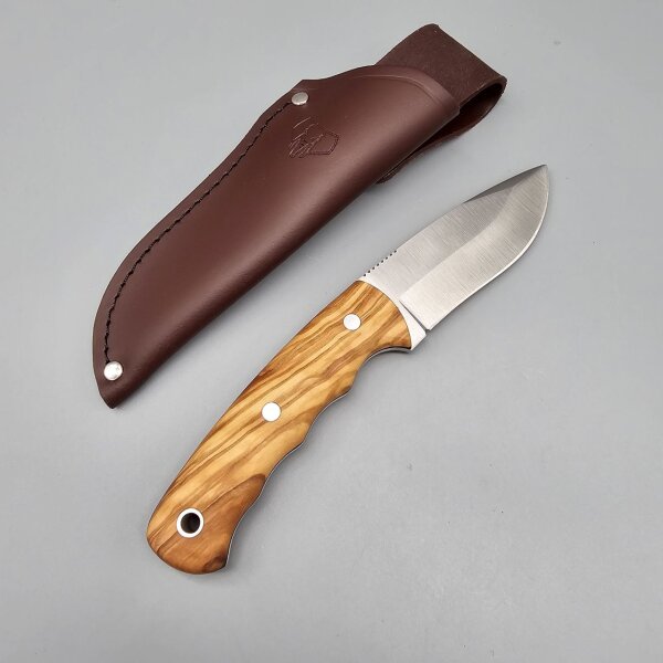 Cudeman Alazan MoVa Olivenholz Braun inkl. Lederscheide braun Olive