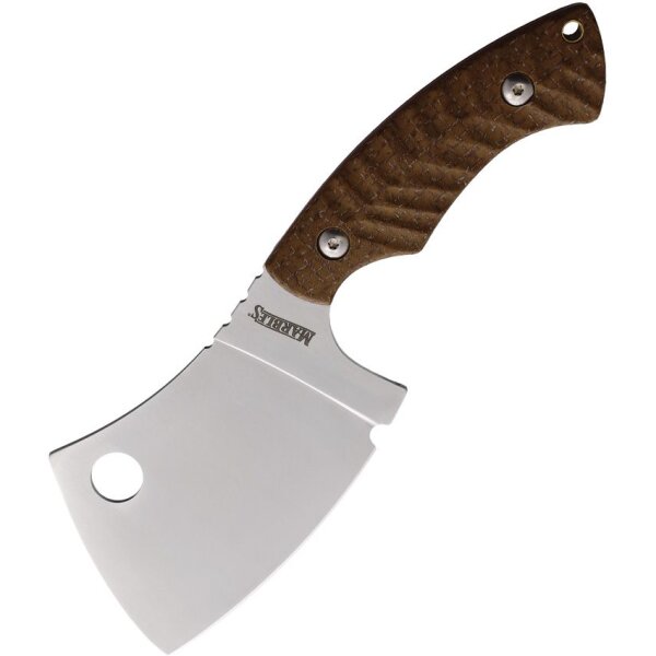 Marbles Messer Chopper Brown Micarta Cleaver mit Nylonscheide D2 Stahl