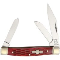 Rough Ryder Stockman Red Bone Taschenmesser Slipjoint