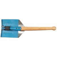 MFH Rumänischer Klappspaten Holzstiel Blau Neuwertig