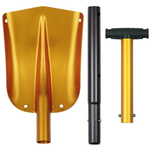 Fox Outdoor Lawinenschaufel 3-teilig aus Aluminium orange