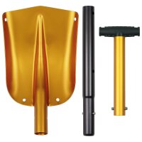Fox Outdoor Lawinenschaufel 3-teilig aus Aluminium orange