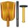 Fox Outdoor Lawinenschaufel 3-teilig aus Aluminium orange