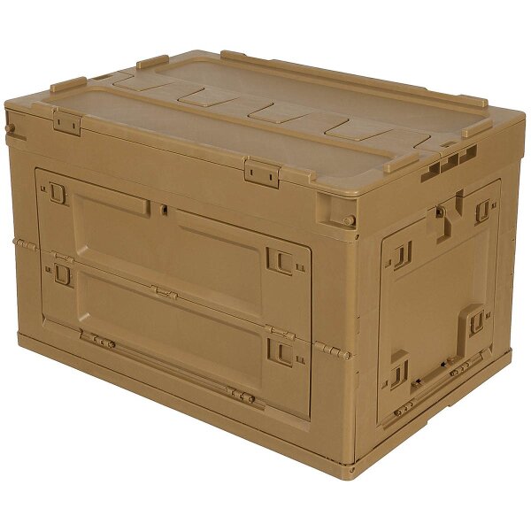 MFH Kunststoffbox Box faltbar stapelbar 60 x 41 x 39 cm Polypropylen Khaki