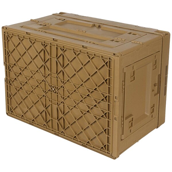MFH Kunststoffbox Box faltbar stapelbar 60 x 41 x 39 cm Polypropylen Khaki
