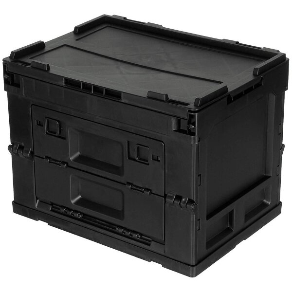 MFH Kunststoffbox Box faltbar stapelbar 36 x 26 x 28,5 cm Polypropylen schwarz