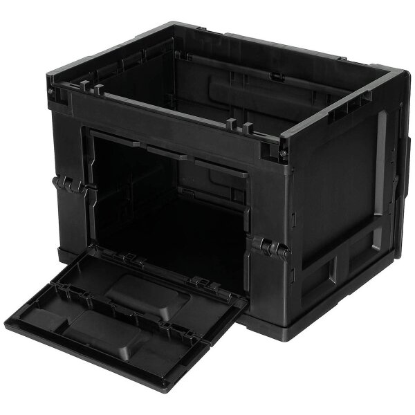 MFH Kunststoffbox Box faltbar stapelbar 36 x 26 x 28,5 cm Polypropylen schwarz