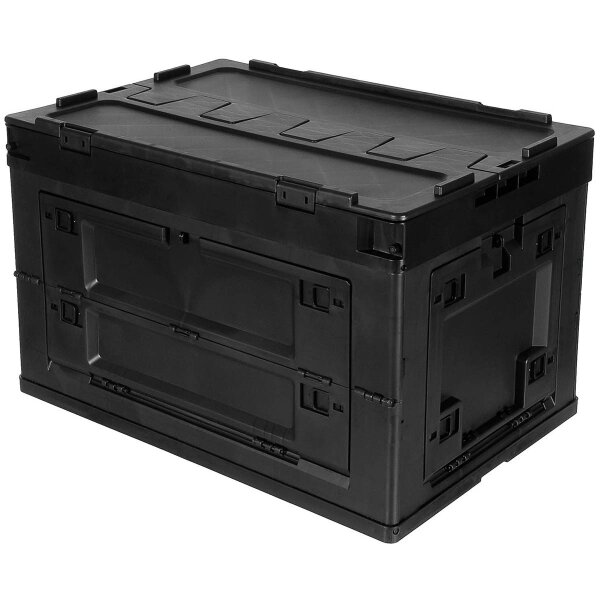 MFH Kunststoffbox Box faltbar stapelbar 60 x 41 x 39 cm Polypropylen schwarz