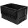 MFH Kunststoffbox Box faltbar stapelbar 60 x 41 x 39 cm Polypropylen schwarz