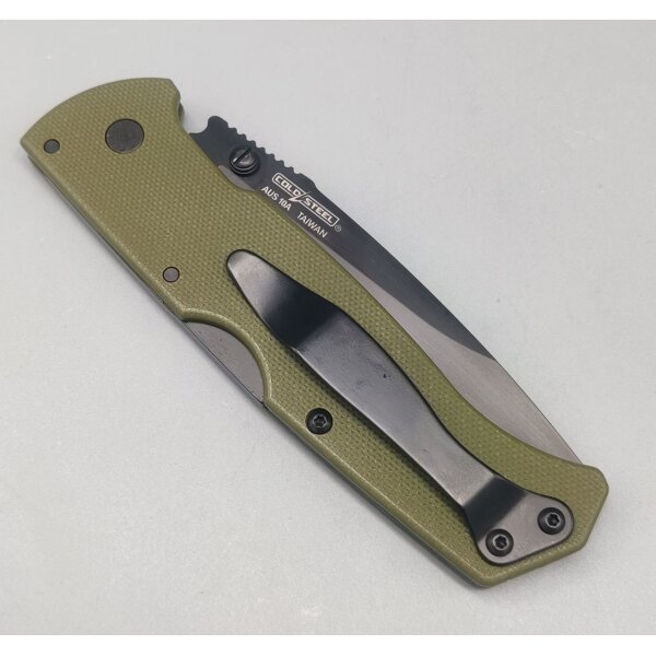 Cold Steel Air Lite Lockback OD Taschenmesser AUS-10A Stahl G10