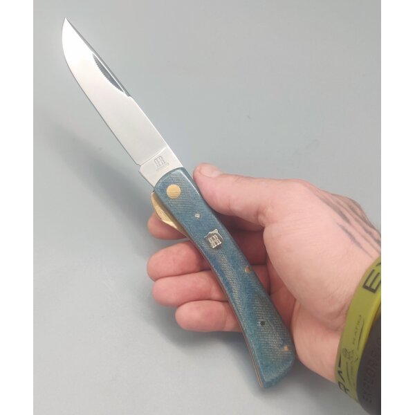 Rough Ryder Denim Micarta Work Knife Taschenmesser Linerlock