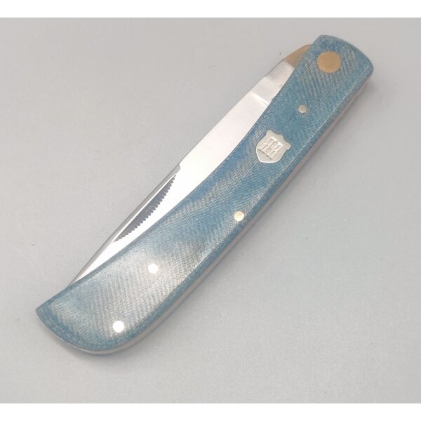Rough Ryder Denim Micarta Work Knife Taschenmesser Linerlock