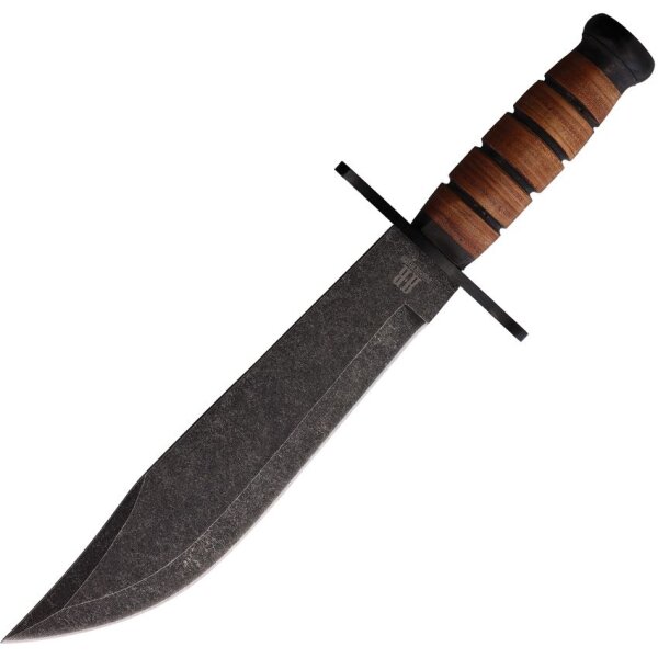 Rough Ryder Bowie Stacked Leather Messer Fahrtenmesser