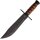 Rough Ryder Bowie Stacked Leather Messer Fahrtenmesser