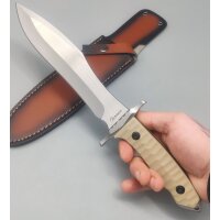 Albainox Bowie Messer Fahrtenmesser 5Cr15MoV Stahl CNC...