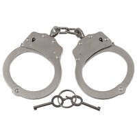 MFH Handschellen Double Lock mit Sicherheitsrille 2...