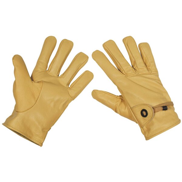 MFH Western-Fingerhandschuhe aus Leder beige versch. Größen 15253F
