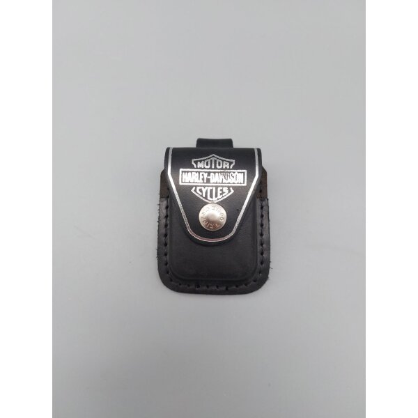 Zippo Etui mit Harley Davidson Logo mit Lagerspuren