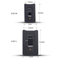 Viperade PJ37-M Schwarz Lederholster für EDC Gear...