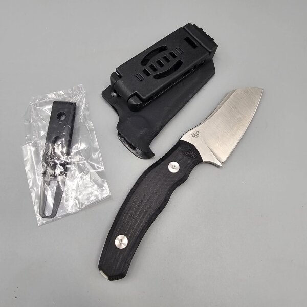Kizer Bulldog Fix Fahrtenmesser 14C28N Stahl G10 Schwarz