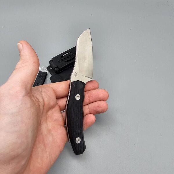 Kizer Bulldog Fix Fahrtenmesser 14C28N Stahl G10 Schwarz