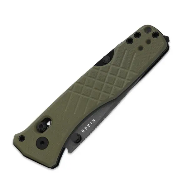 Kizer Aegis T Taschenmesser Rettungsmesser AEB-L Stahl G10 Grün