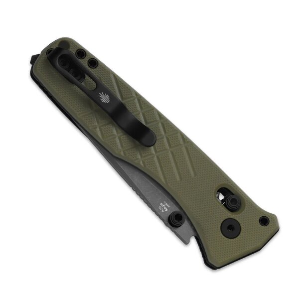 Kizer Aegis T Taschenmesser Rettungsmesser AEB-L Stahl G10 Grün