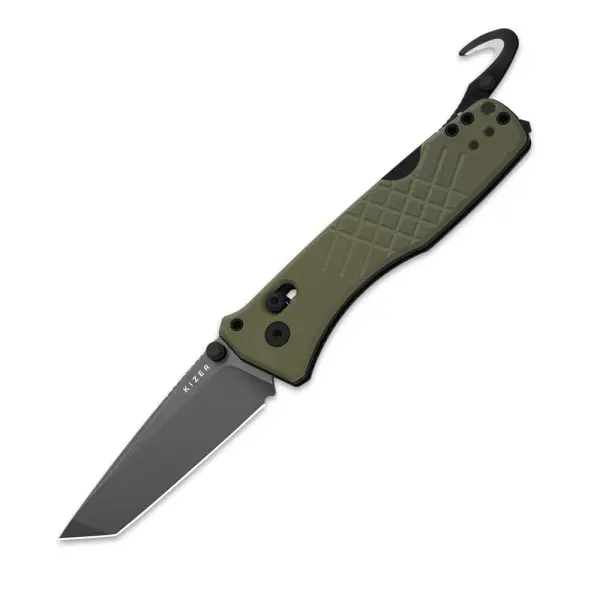 Kizer Aegis T Taschenmesser Rettungsmesser AEB-L Stahl G10 Grün