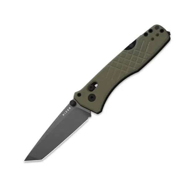 Kizer Aegis T Taschenmesser Rettungsmesser AEB-L Stahl G10 Grün