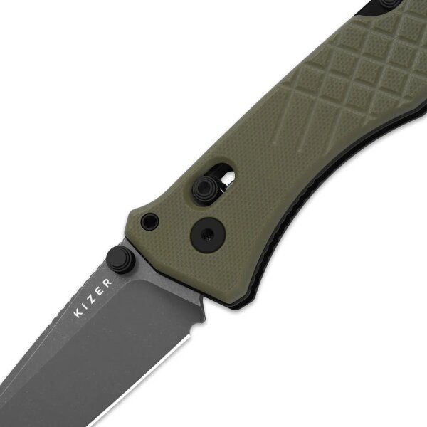 Kizer Aegis T Taschenmesser Rettungsmesser AEB-L Stahl G10 Grün