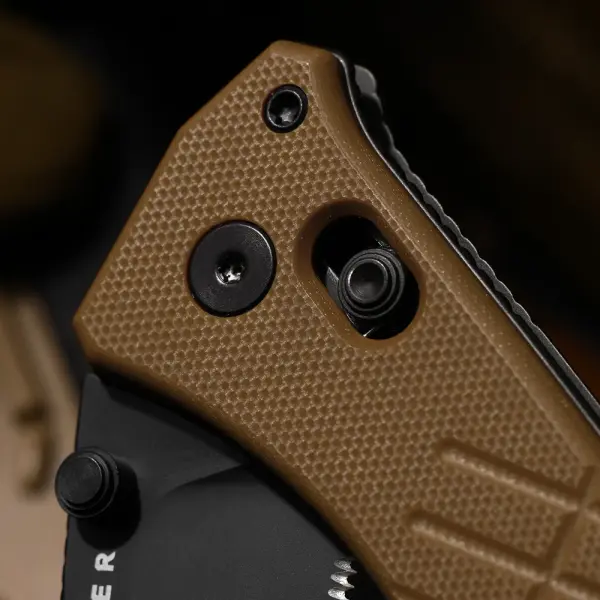 Kizer Aegis T Taschenmesser Rettungsmesser AEB-L Stahl G10 Coyote