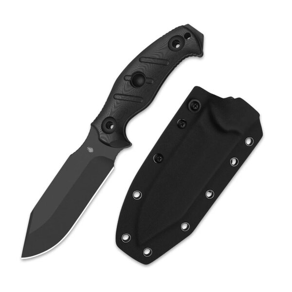 Kizer Sheepdog Survival Fahrtenmesser 1095 Stahl G10 Schwarz