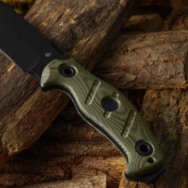 Kizer Sheepdog Survival Fahrtenmesser 1095 Stahl G10 Schwarz