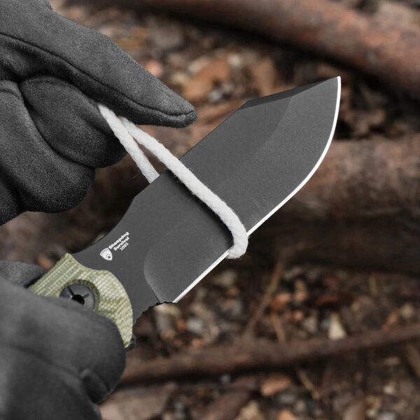 Kizer Sheepdog Survival Fahrtenmesser 1095 Stahl G10 Schwarz