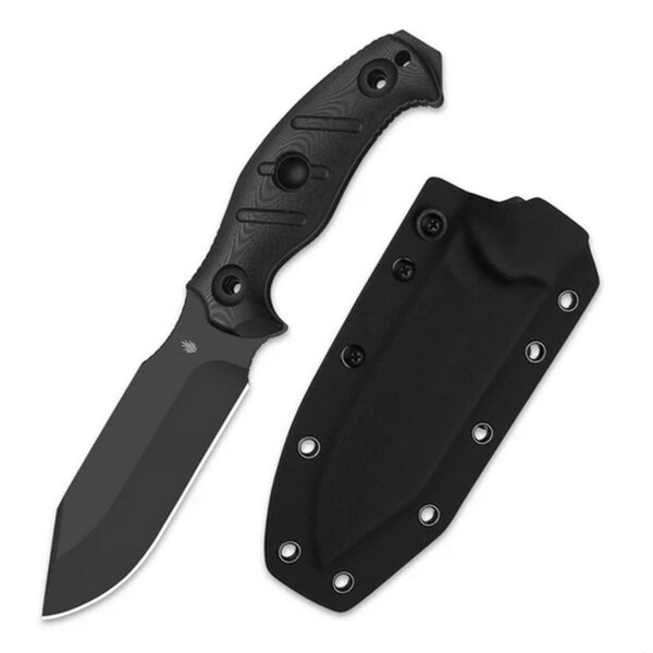 Kizer Sheepdog Survival Fahrtenmesser 1095 Stahl G10 Schwarz