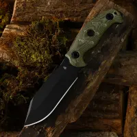 Kizer Sheepdog Survival Fahrtenmesser 1095 Stahl Micarta...