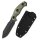 Kizer Sheepdog Survival Fahrtenmesser 1095 Stahl Micarta Grün