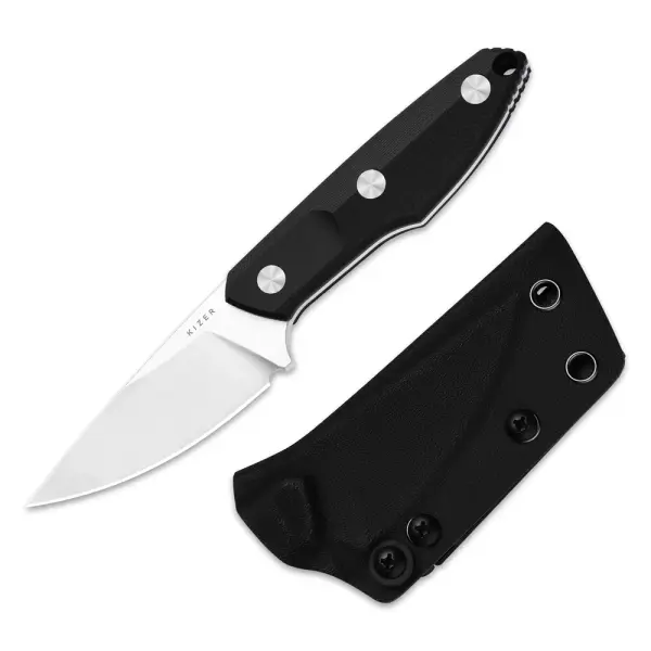 Kizer Splinter Fahrtenmesser AEB-L Stahl G10 Schwarz EDC