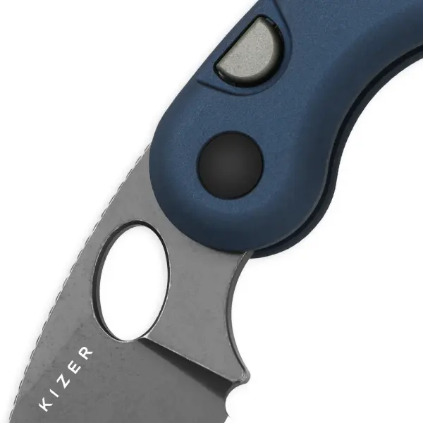Kizer Microbe Taschenmesser 14C28N Stahl Aluminium Blau