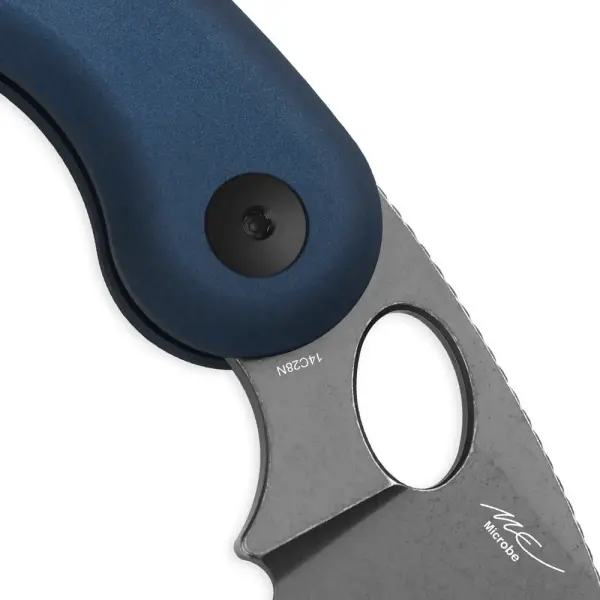 Kizer Microbe Taschenmesser 14C28N Stahl Aluminium Blau