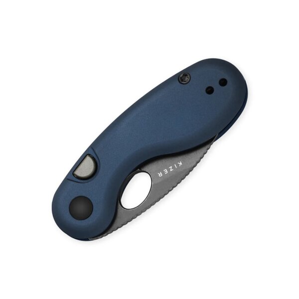 Kizer Microbe Taschenmesser 14C28N Stahl Aluminium Blau