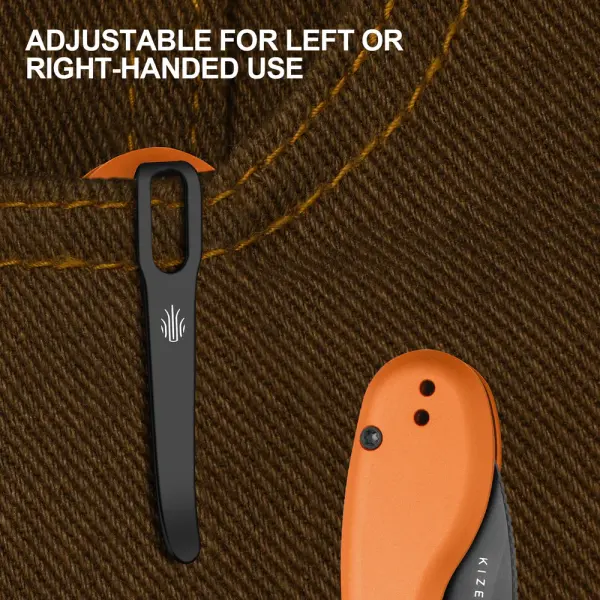Kizer Microbe Taschenmesser 14C28N Stahl Aluminium Orange