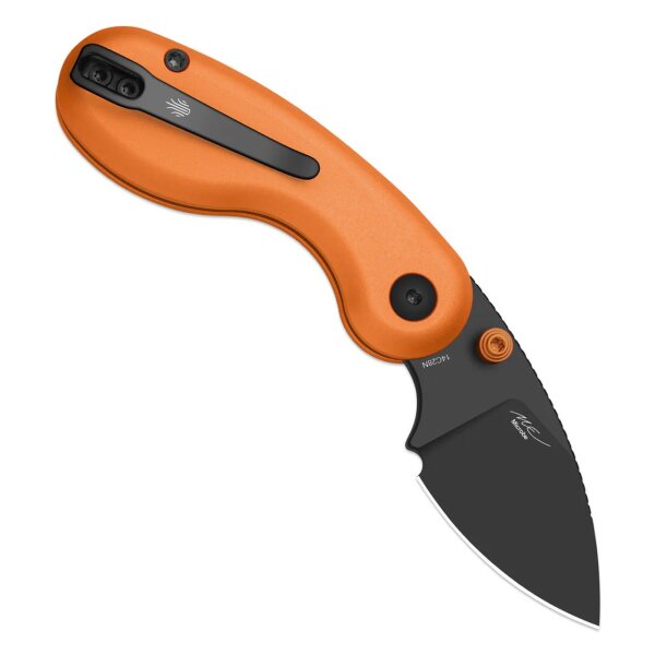 Kizer Microbe Taschenmesser 14C28N Stahl Aluminium Orange