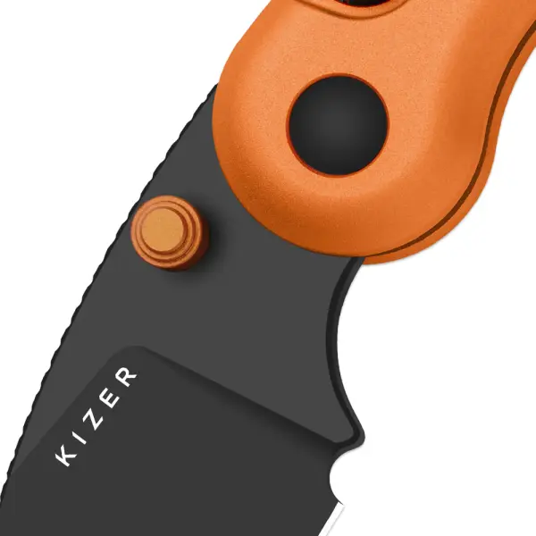 Kizer Microbe Taschenmesser 14C28N Stahl Aluminium Orange