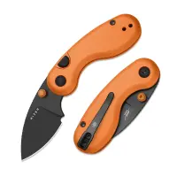 Kizer Microbe Taschenmesser 14C28N Stahl Aluminium Orange