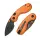 Kizer Microbe Taschenmesser 14C28N Stahl Aluminium Orange