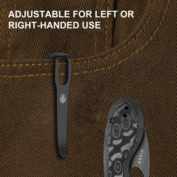 Kizer Microbe Taschenmesser 14C28N Stahl Vortex Micarta