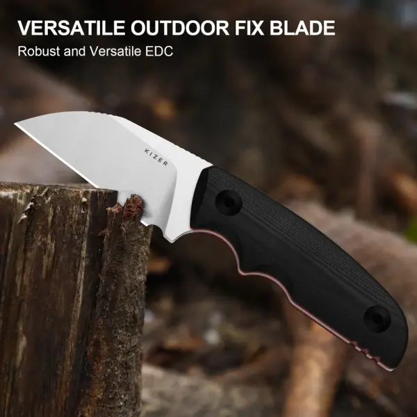 Kizer Snick Fahrtenmesser AEB-L Stahl G10 Schwarz EDC